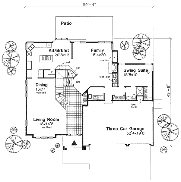 Traditional Level One of Plan 88195
