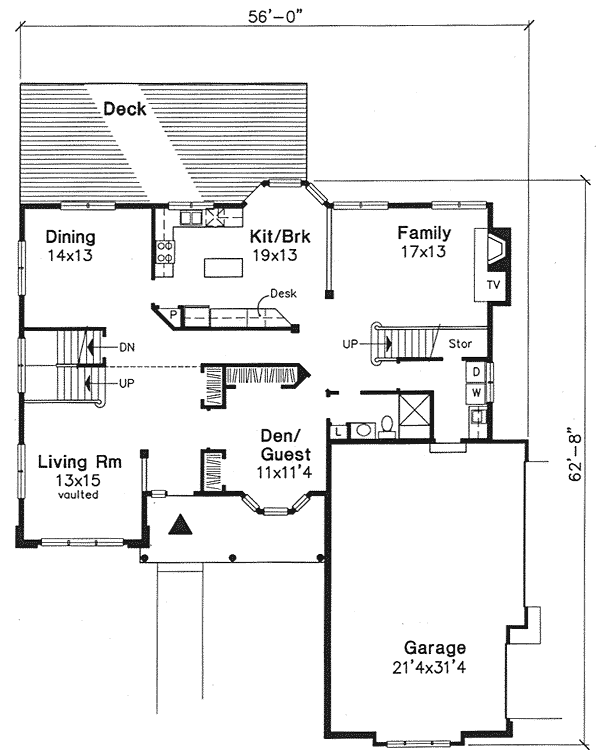 Traditional Level One of Plan 88198