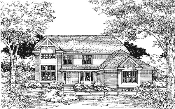 Plan 88198 | Traditional Style with 4 Bed, 3 Bath, 3 Car Garage