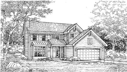 Traditional Elevation of Plan 88199