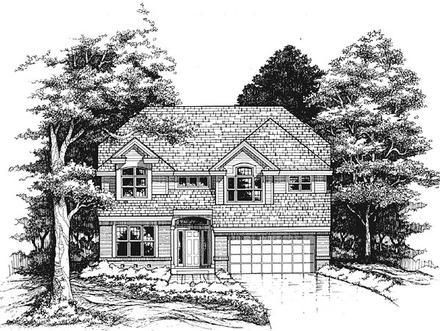 Traditional Elevation of Plan 88202