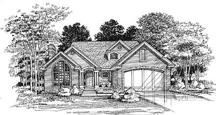 Traditional Elevation of Plan 88204