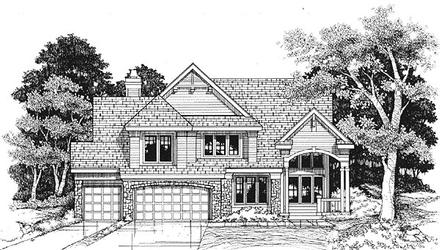 Country Traditional Elevation of Plan 88207