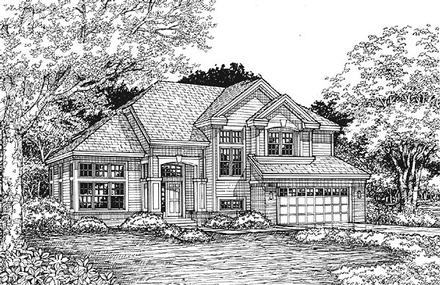 Traditional Elevation of Plan 88209