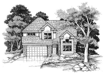 Traditional Elevation of Plan 88212