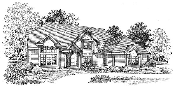 Plan 88216 | Traditional Style with 4 Bed, 4 Bath, 3 Car Garage