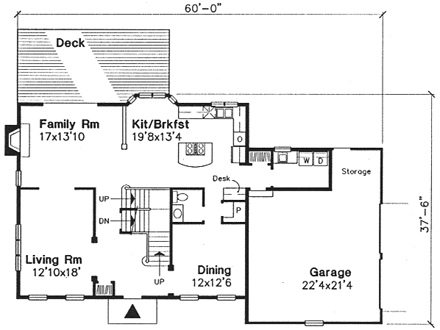 House Plan 88223 First Level Plan