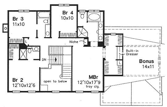 Colonial Level Two of Plan 88223