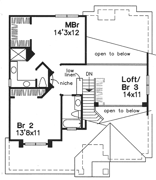 Narrow Lot Traditional Level Two of Plan 88229
