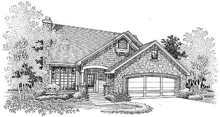 Traditional Elevation of Plan 88231