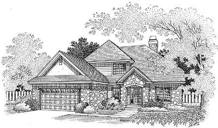 Traditional Elevation of Plan 88238