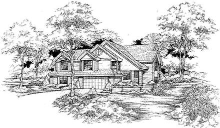 Traditional Elevation of Plan 88244