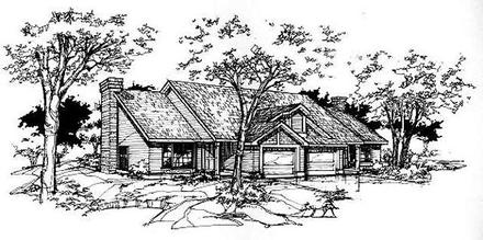 One-Story Traditional Elevation of Plan 88314