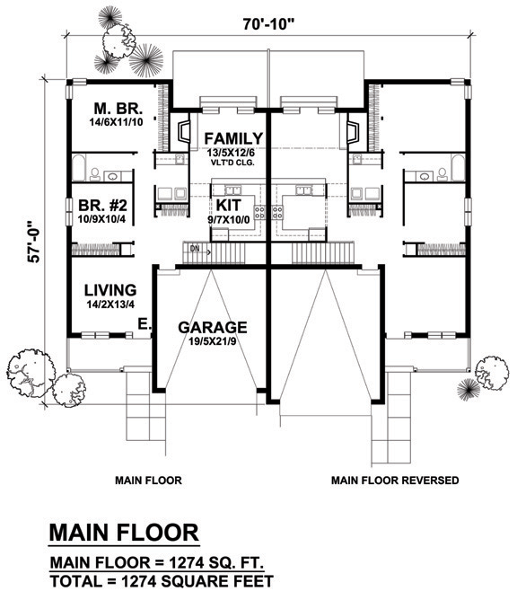 Craftsman One-Story Traditional Level One of Plan 88317