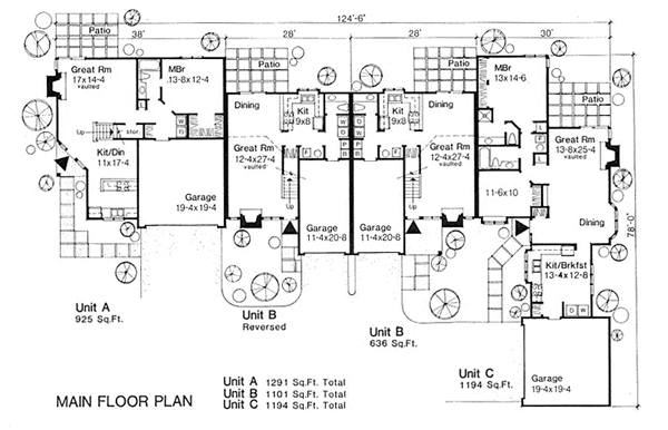 One-Story Traditional Level One of Plan 88399