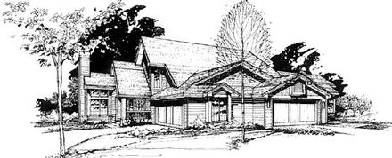 Traditional Elevation of Plan 88410