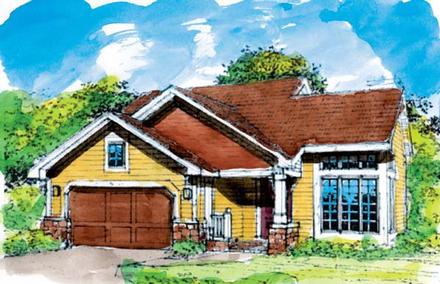 Country Narrow Lot Elevation of Plan 88416