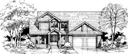 Traditional Elevation of Plan 88438