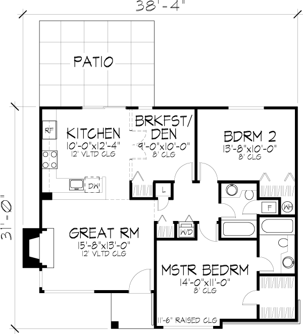 Ranch Level One of Plan 88440