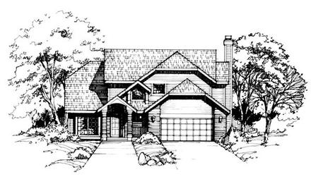 Traditional Elevation of Plan 88443