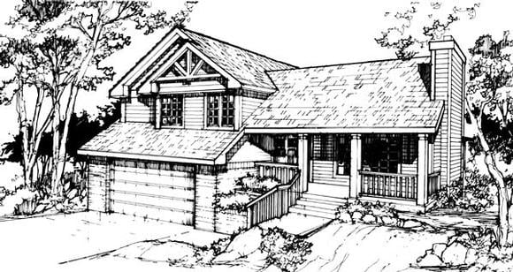 House Plan 88447 Elevation