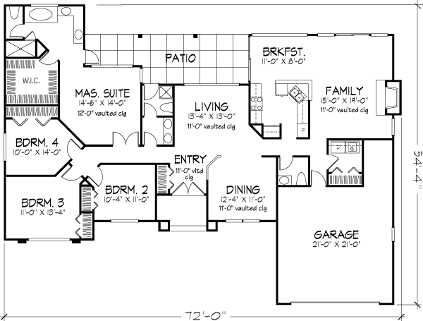 Mediterranean Level One of Plan 88456