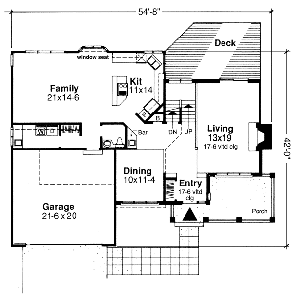 Country Traditional Level One of Plan 88457