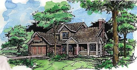 Country Traditional Elevation of Plan 88457