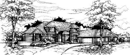 Traditional Elevation of Plan 88459