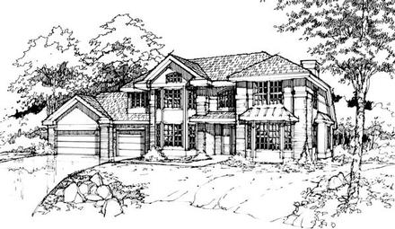 Traditional Elevation of Plan 88463