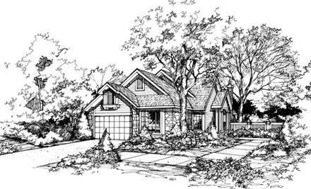 Traditional Elevation of Plan 88469