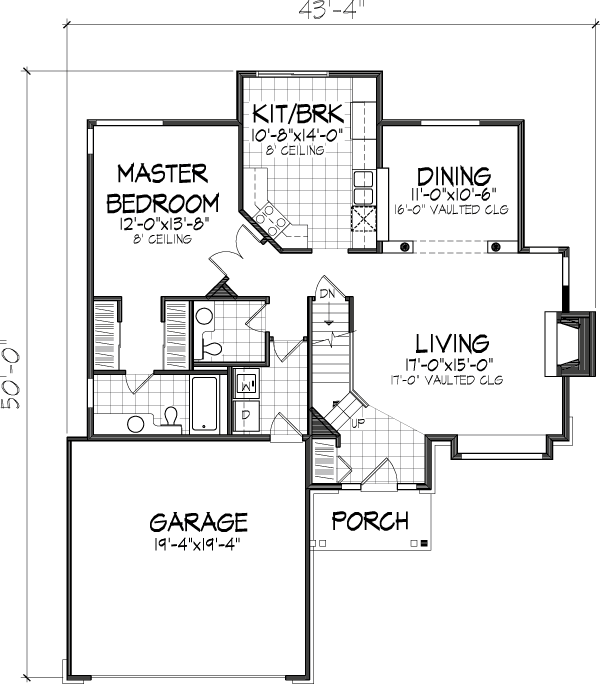 Traditional Level One of Plan 88483