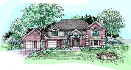 Traditional Elevation of Plan 88487