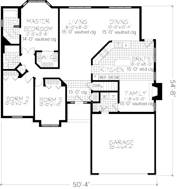 Traditional Level One of Plan 88490