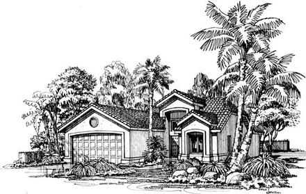 Florida Mediterranean Elevation of Plan 88499