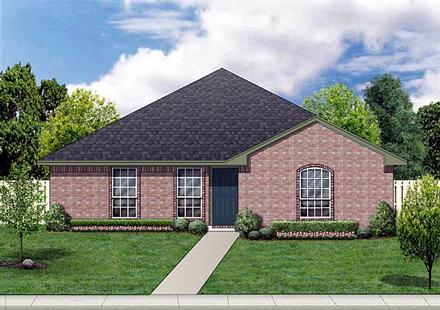 Narrow Lot Traditional Elevation of Plan 88604