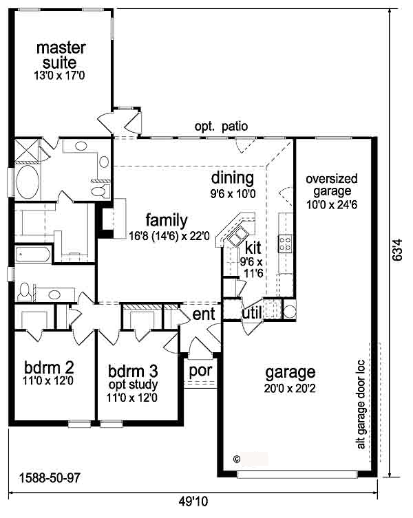 Traditional Level One of Plan 88612