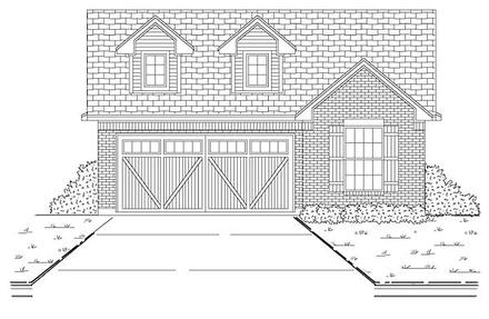 Country Traditional Elevation of Plan 88613