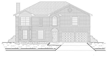 Traditional Elevation of Plan 88621