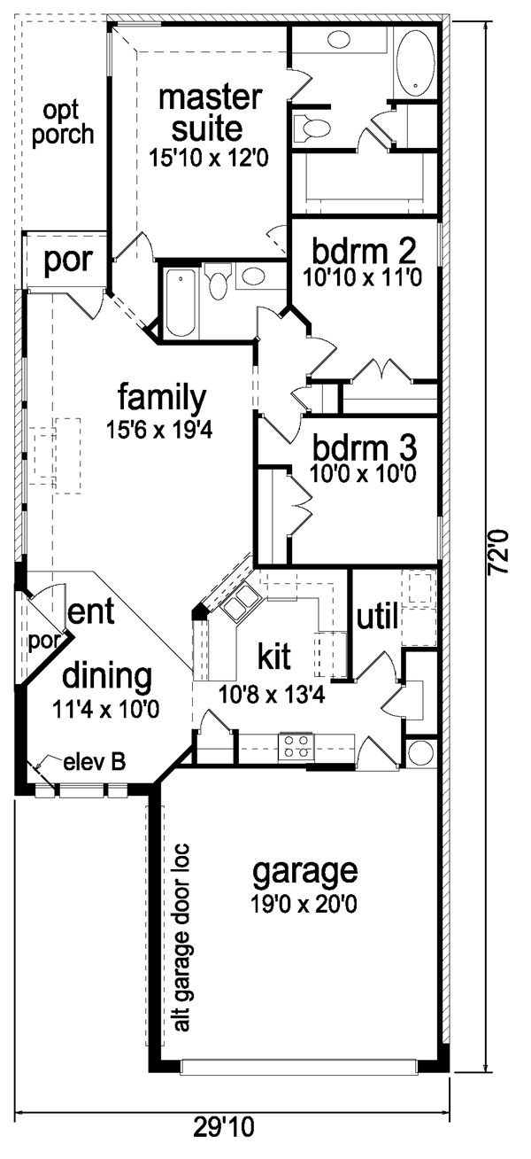 Traditional Level One of Plan 88635