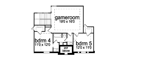 European Tudor Level Two of Plan 88636