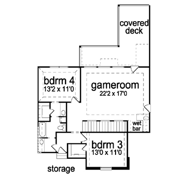 European Tudor Level Two of Plan 88639