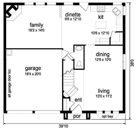 House Plan 88655 First Level Plan