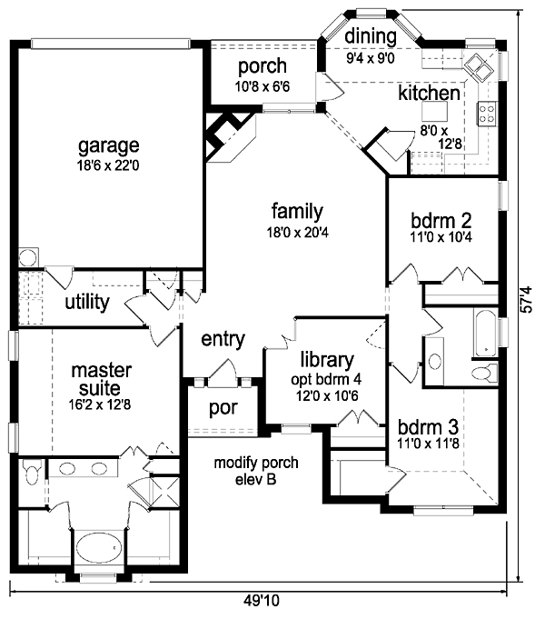 Traditional Level One of Plan 88665