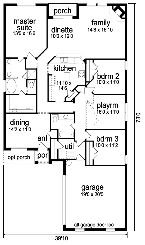 Traditional Level One of Plan 88671