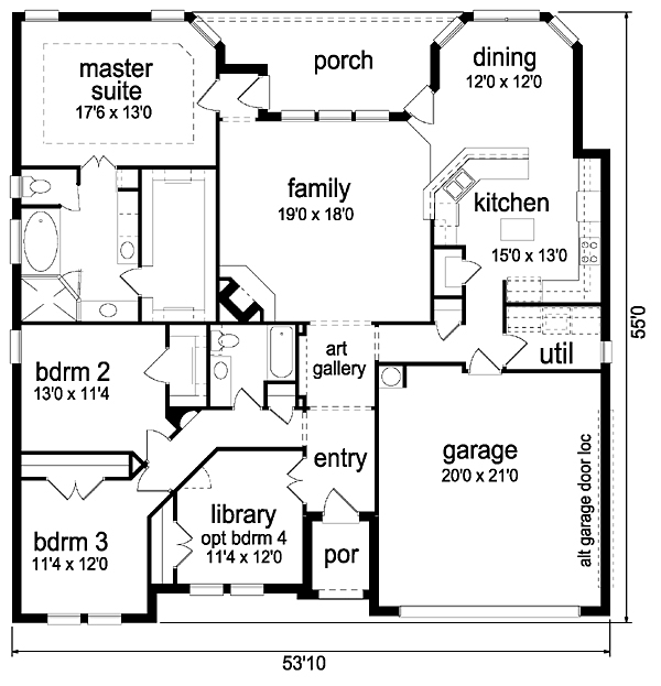 Traditional Level One of Plan 88675