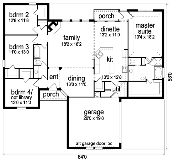 Traditional Level One of Plan 88676