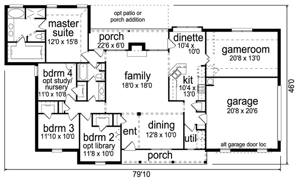 Ranch Level One of Plan 88685