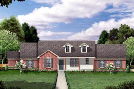 Ranch Elevation of Plan 88685