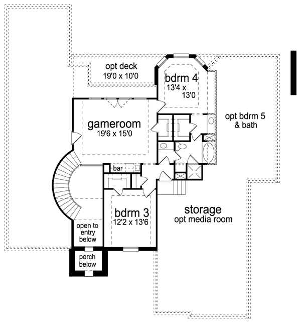 European Tudor Level Two of Plan 88691